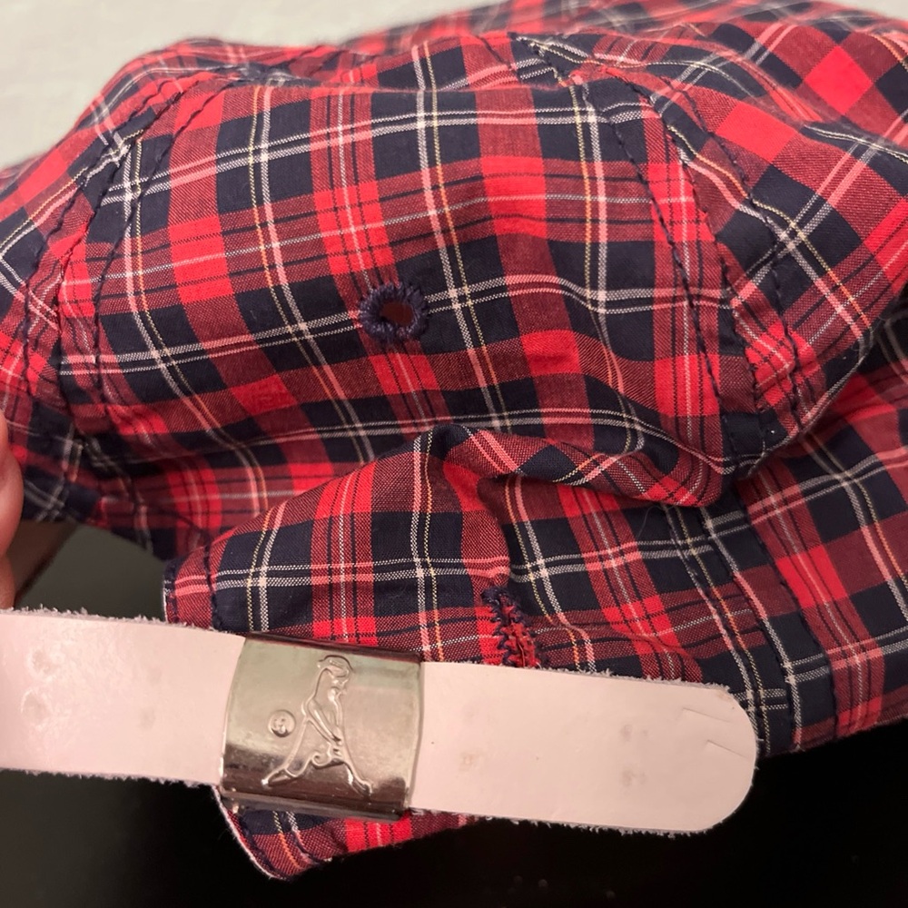 PING Checkered Red and Blue Cap vintage made in USA - Picture 4 of 6